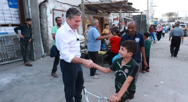 توم فليتشر يزور غزة ويؤكد تصميم الأمم المتحدة على زيادة المساعدات