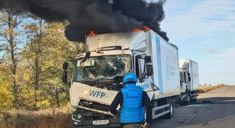 أوكرانيا - الأمم المتحدة تدين هجوما مسيرا روسيا على قافلة إنسانية