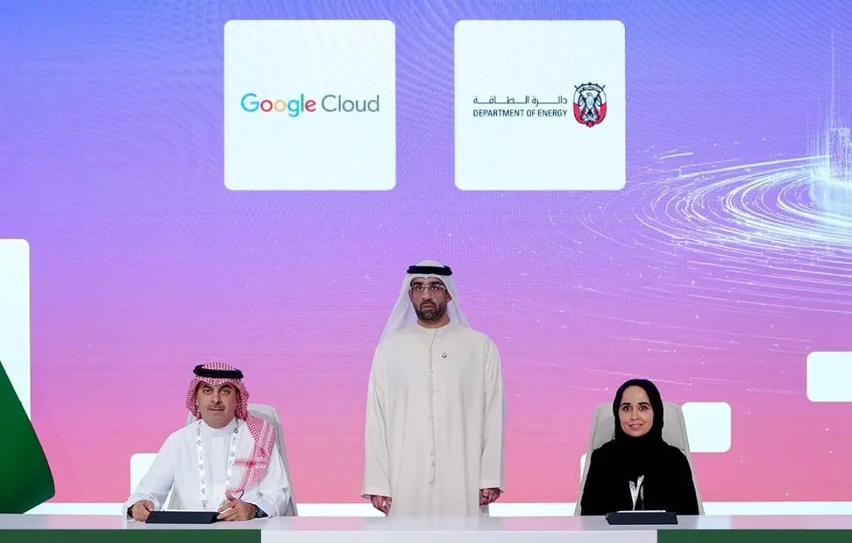 تحالف بين دائرة الطاقة بأبوظبي و”جوجل كلاود”.. التحول الرقمي يقود مستقبل الطاقة