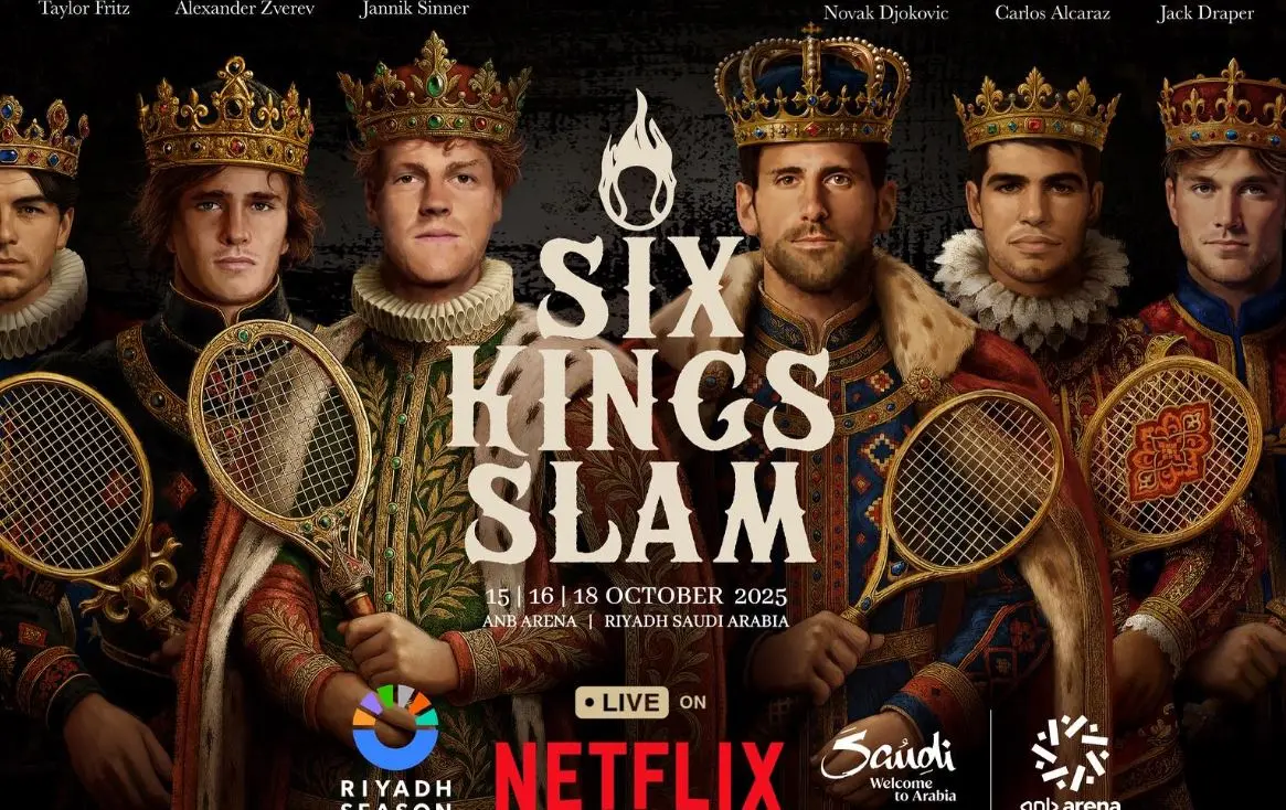 موعد مباراة ألكاراز وسينر في نهائي بطولة “Six Kings Slam الرياض 2025”