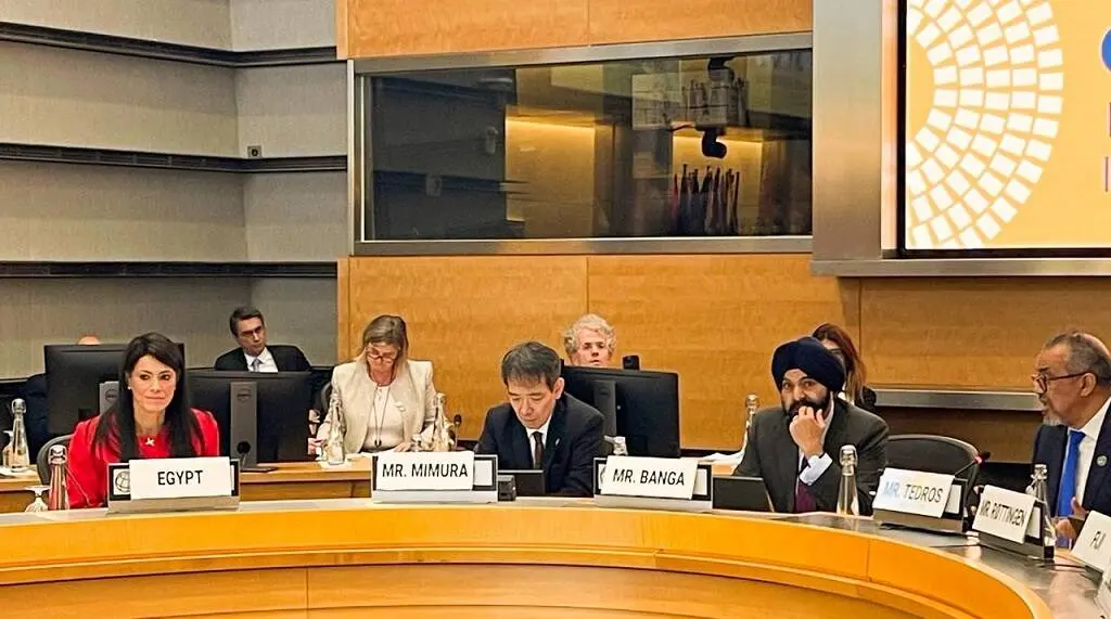 مصر تشارك في إطلاق مبادرة الصحة من أجل التنمية والعمل بالبنك الدولي