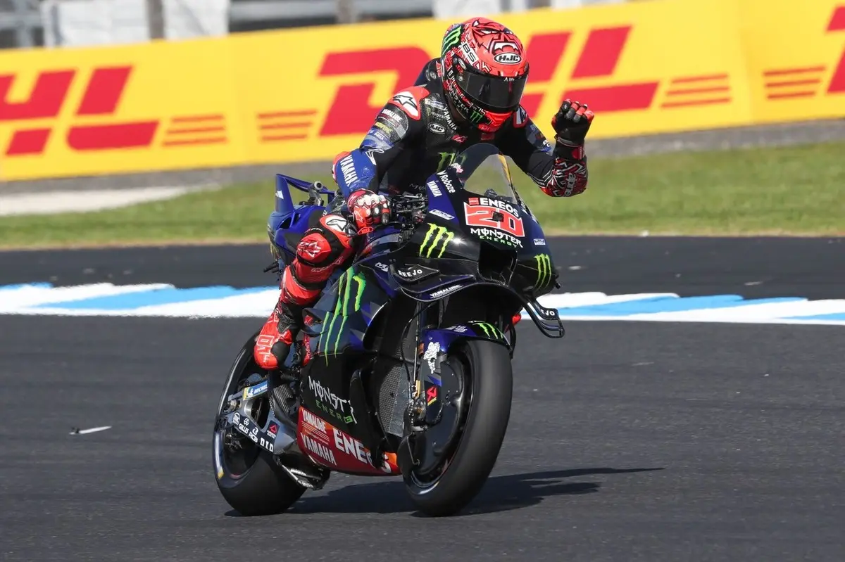 MotoGP Australian GP: Fabio Quartararo snatches pole from Marco Bezzecchi