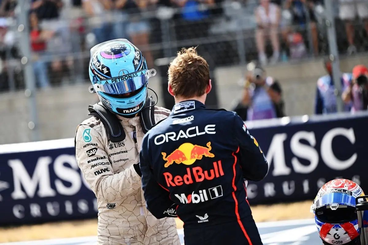 George Russell shares theory about Max Verstappen and Red Bull&rsquo;s Austin F1 pace