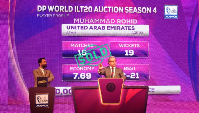 Andre Fletcher and Scott Currie go big in the ILT20’s maiden player auction in Dubai