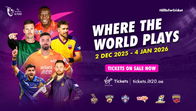 ILT20 Season 4 match tickets go on sale