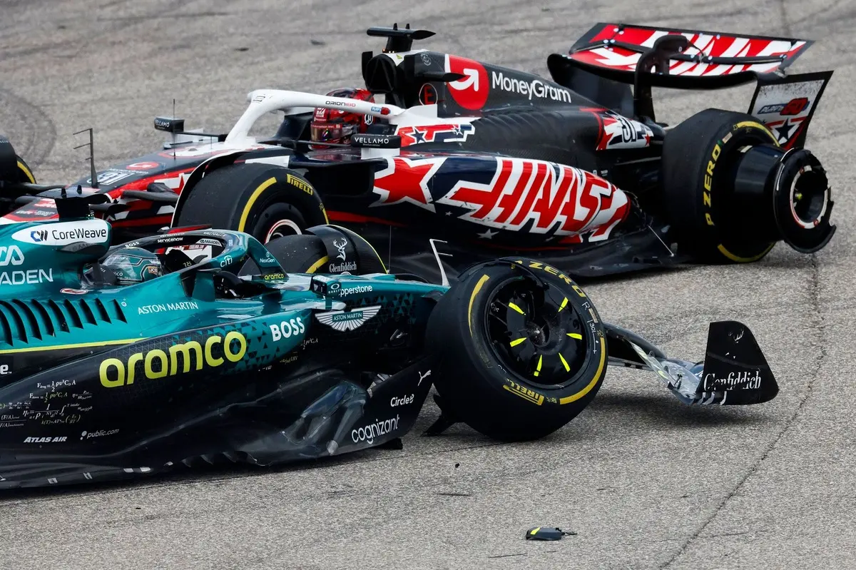 Lance Stroll handed US GP penalty after Esteban Ocon sprint race crash