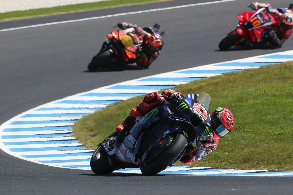 Fabio Quartararo blames tyre choice after first-to-seventh drop in Australia sprint