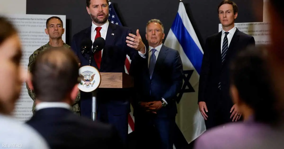 فانس: أشعر بتفاؤل كبير بشأن صمود اتفاق غزة