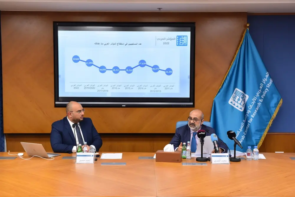 المركز العربي للأبحاث ودراسة السياسات يعلن نتائج المؤشر العربي للعام 2022