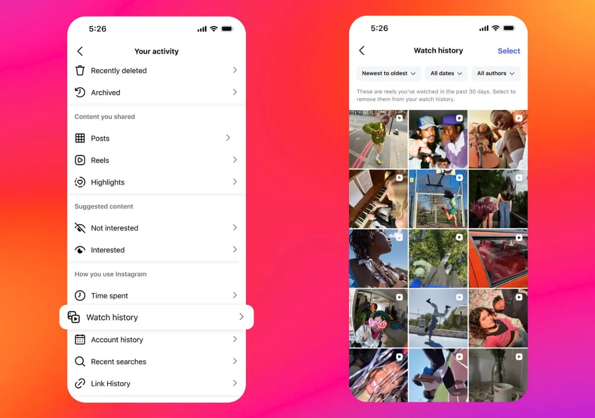 إنستقرام تضيف سجل المشاهدة لمقاطع Reels