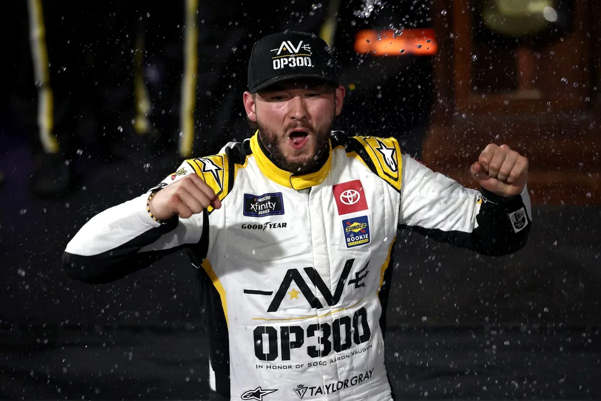 Taylor Gray clocks first NASCAR Xfinity win in Martinsville playoff showdown