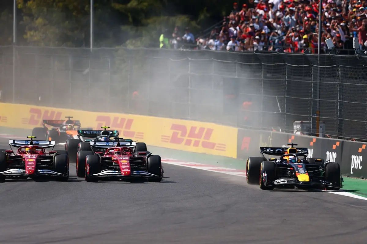 George Russell blasts &ldquo;lawnmower racing&rdquo; as F1 drivers cut Turn 2 at Mexico GP start