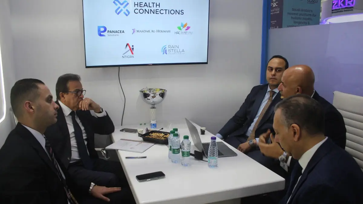 وزير الصحة يبحث سبل التعاون مع «E-Health» و«Rain Stella» على هامش ملتقى الصحة العالمي في السعودية