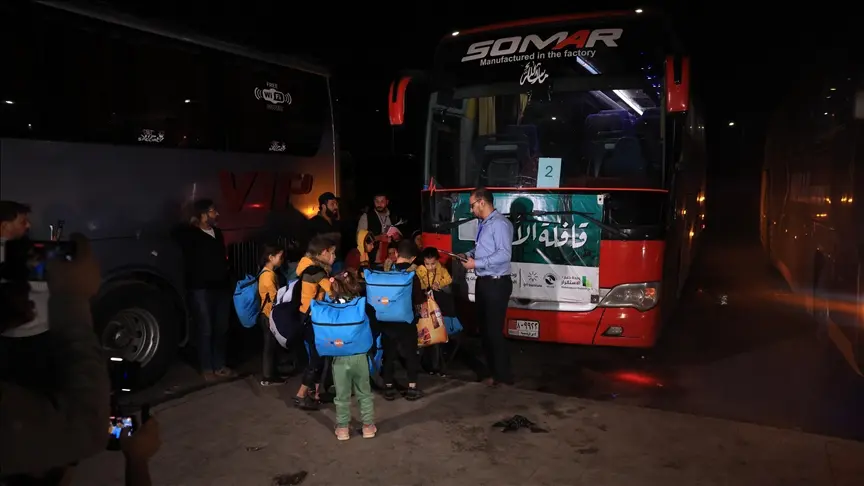 إجلاء دفعة جديدة من عائلات محتجزة بمخيم الهول