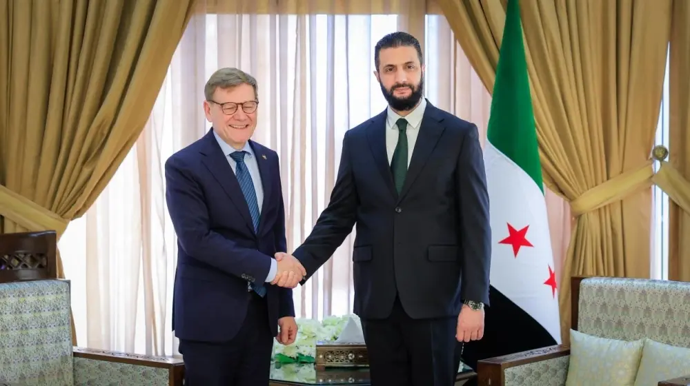 الرئيس الشرع يستقبل وزير الخارجية الألماني في دمشق