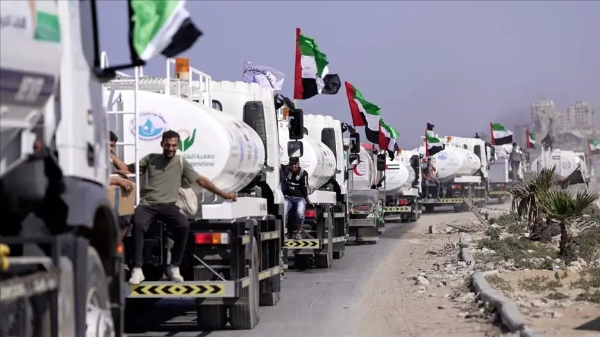 7.2 آلاف طن من المساعدات الإماراتية تصل مصر لنقلها إلى غزة