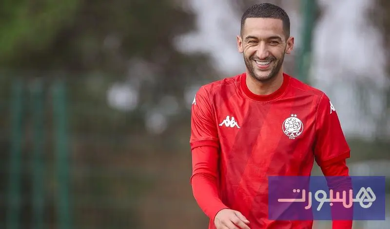 زياش يخوض أول تدريب رفقة الوداد