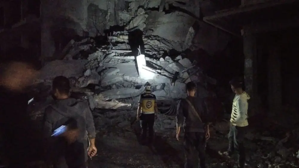 انهيار مبنى في مخيم اليرموك بدمشق دون وقوع إصابات