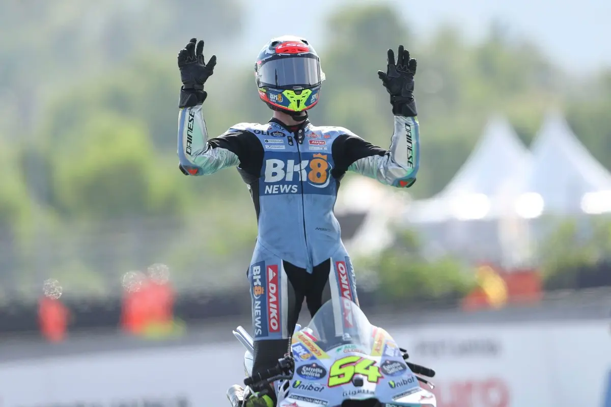The other Gresini rider staking his claim to a factory Ducati MotoGP seat