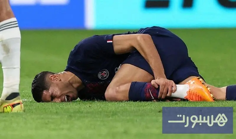دموع وقلق كبير.. أشرف حكيمي يصاب بعد تدخل خطير من لويس دياز