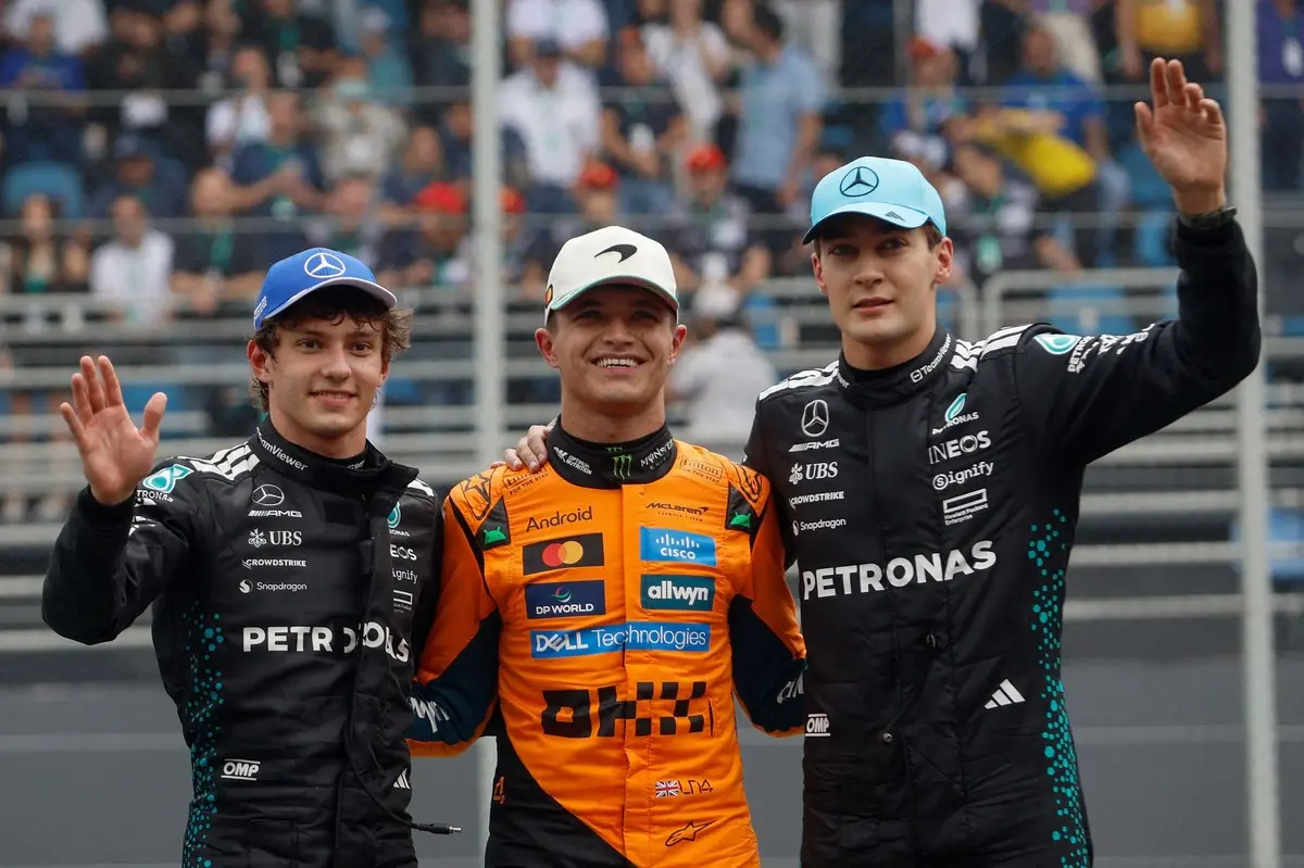 F1 Brazil GP: Lando Norris wins sprint as Oscar Piastri crashes out