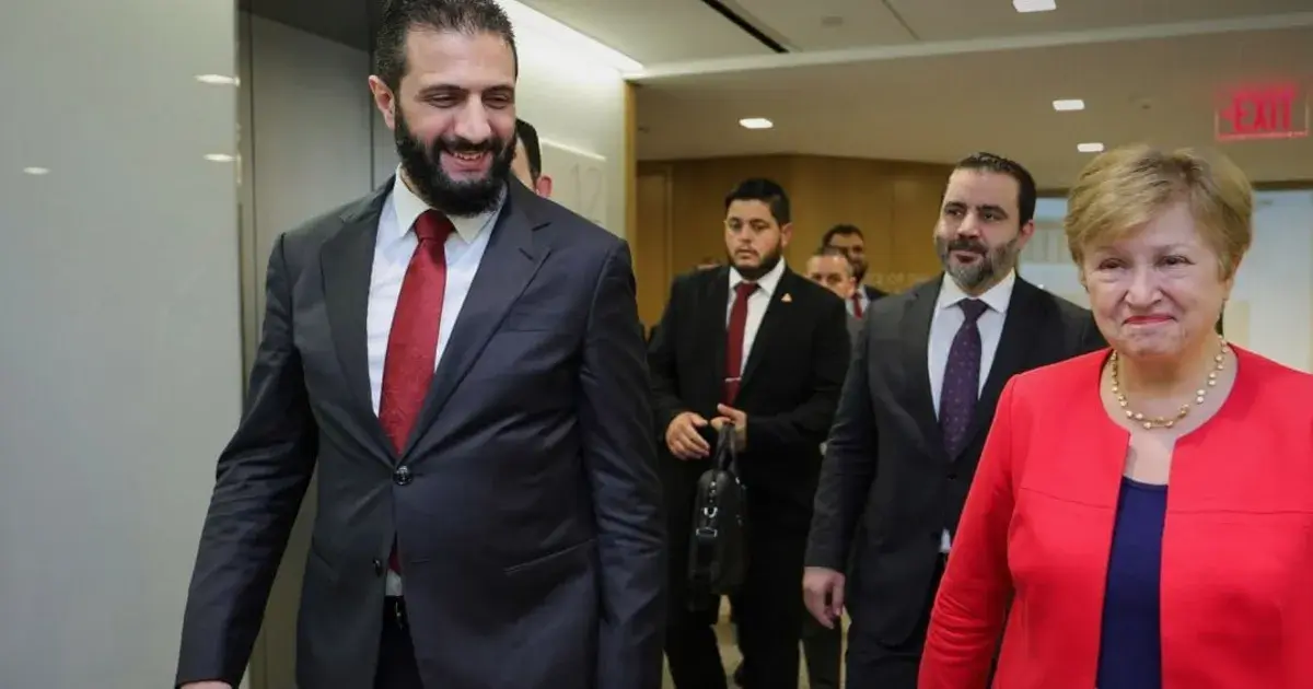 الشرع يستبق لقاء ترمب بالاجتماع مع مديرة صندوق النقد والجالية السورية