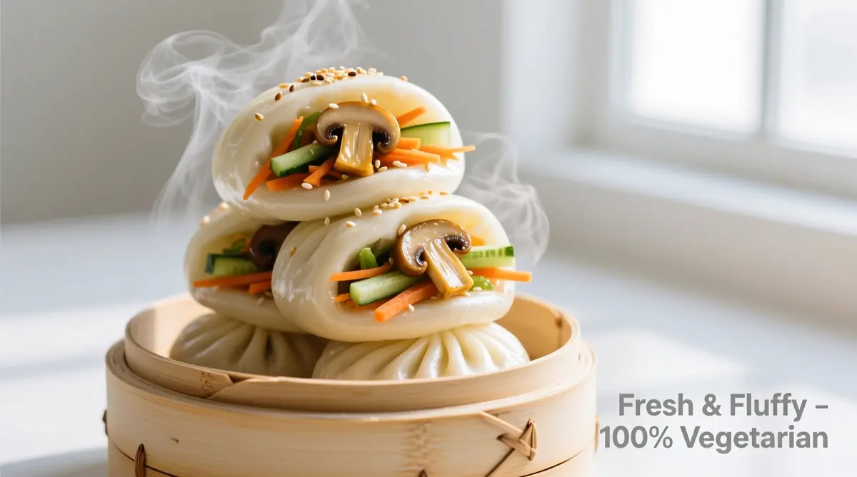 باو بانز نباتية على الطريقة الآسيوية