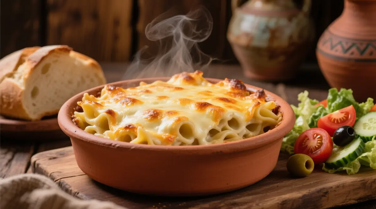 طاجن المكرونة باللحمة المفرومة