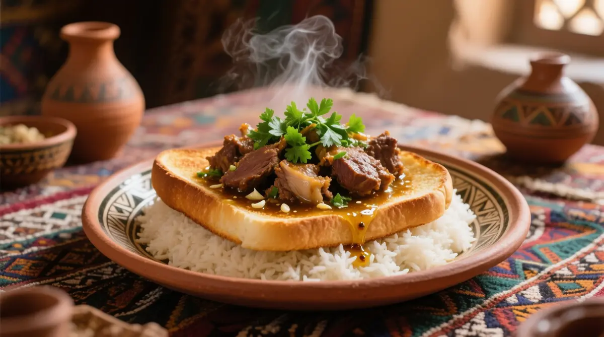 الفَتَّة المصرية باللحم – ترند السفرة