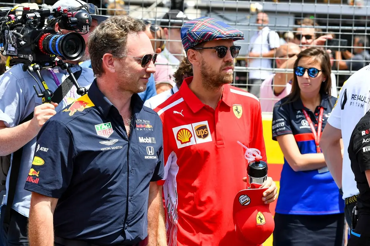 Sebastian Vettel "surprised" by Christian Horner's Red Bull exit: "Big footsteps"