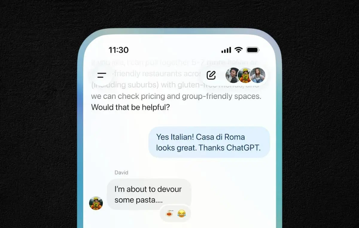 مساحة عمل مشتركة.. ChatGPT يبدأ اختبار ميزة الدردشة الجماعية