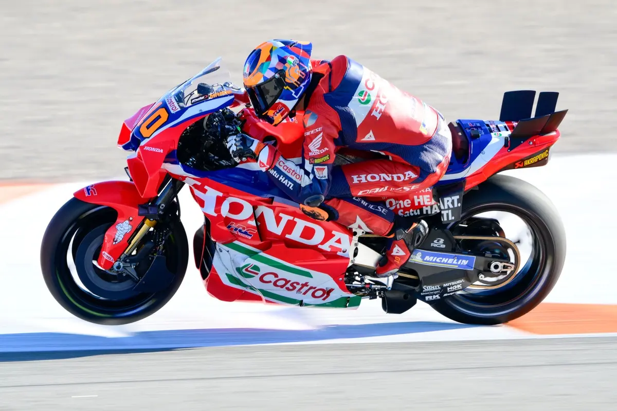 Luca Marini guides Honda to its MotoGP concessions target in Valencia GP