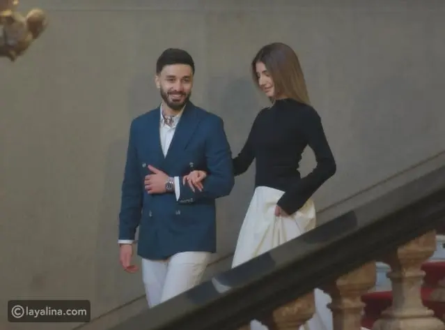 أسامة مروة وشيرين بيوتي يحتفلان بذكرى ارتباطهما