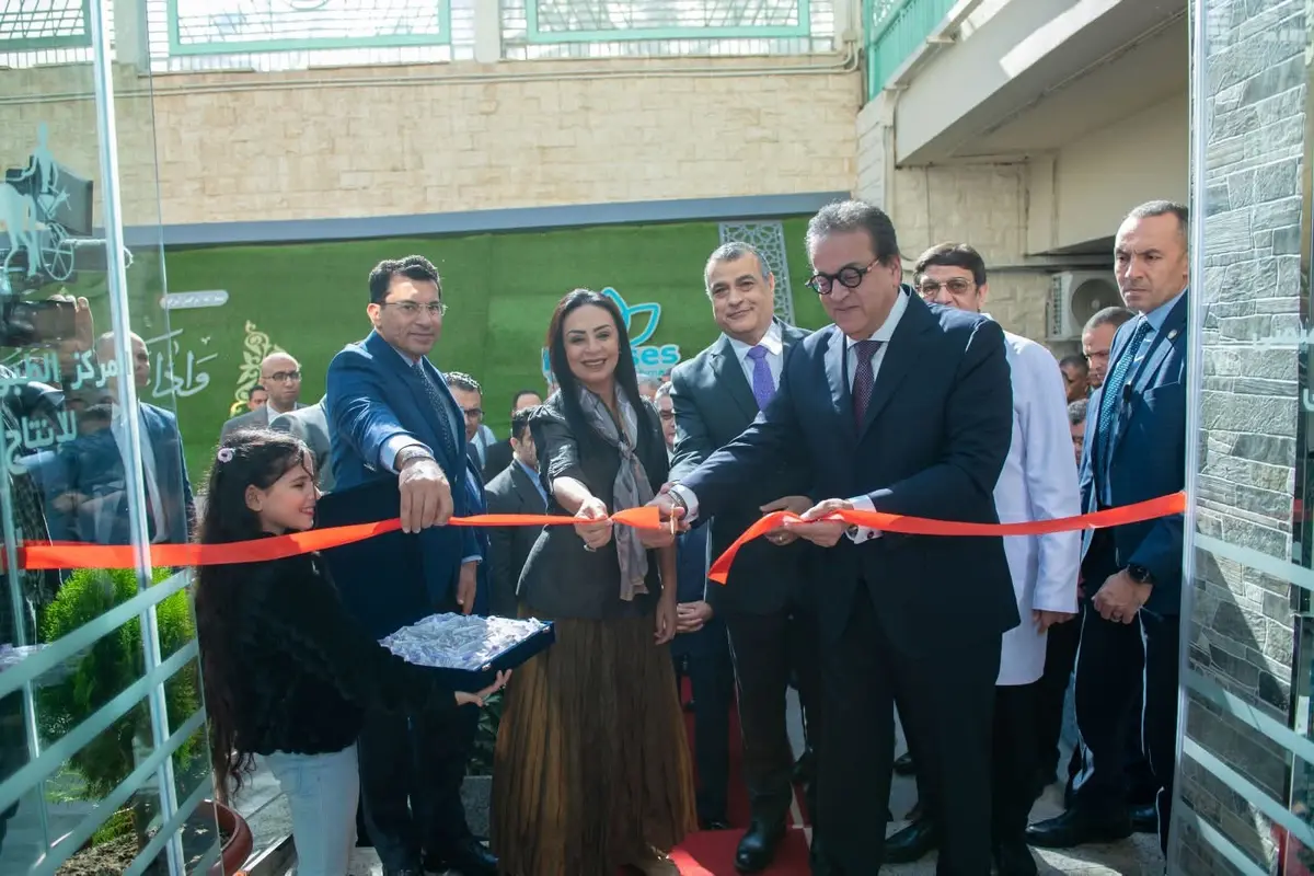 افتتاح توسعة الغسيل الكلوي ووحدة الأكسجين عالي الضغط بالمركز الطبي للإنتاج الحربي بحلوان