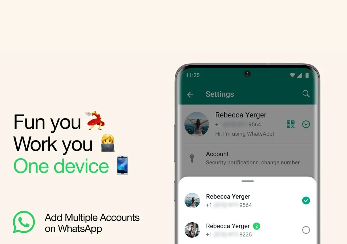 واتساب يتيح أخيرًا استخدام عدة حسابات على جهاز واحد