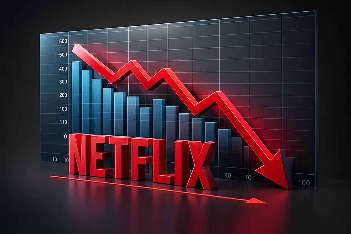 تجزئة سهم «نتفليكس».. هبوط 90% مجرد نتيجة حسابية وليس انهيارًا