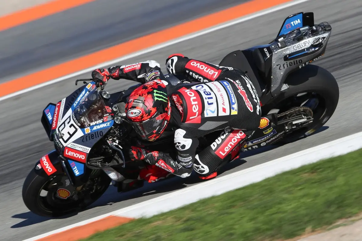 Francesco Bagnaia &ldquo;happy&rdquo; again after testing new Ducati MotoGP bike in Valencia
