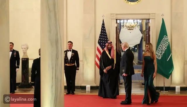 أبرز لقطات عشاء ولي العهد السعودي محمد بن سلمان في البيت الأبيض: استقبال ملكي وحضور واسع