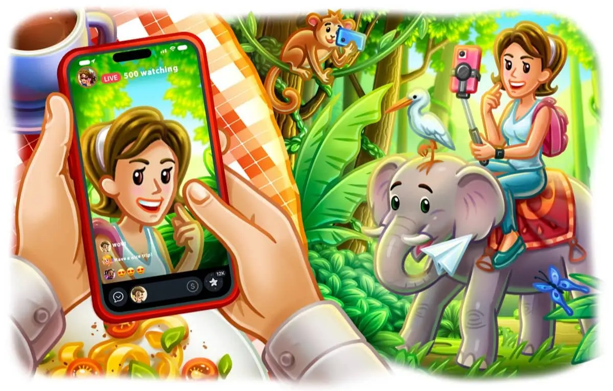 تيليجرام تطلق تحديثًا جديدًا يتيح بثًا مباشرًا داخل القصص