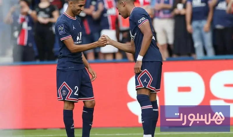 مبابي يهنئ حكيمي‎ على جائزة الأفضل