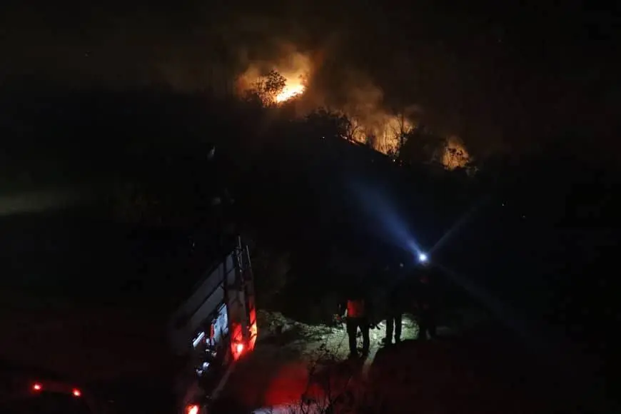 إخماد حريق حراجي ضخم في ريف اللاذقية