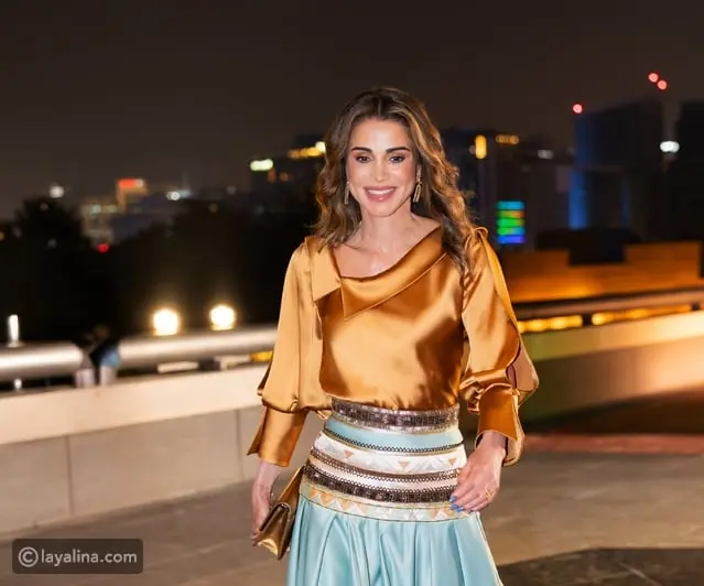 الملكة رانيا في عشاء خيري احتضنه متحف الفن الإسلامي بالدوحة