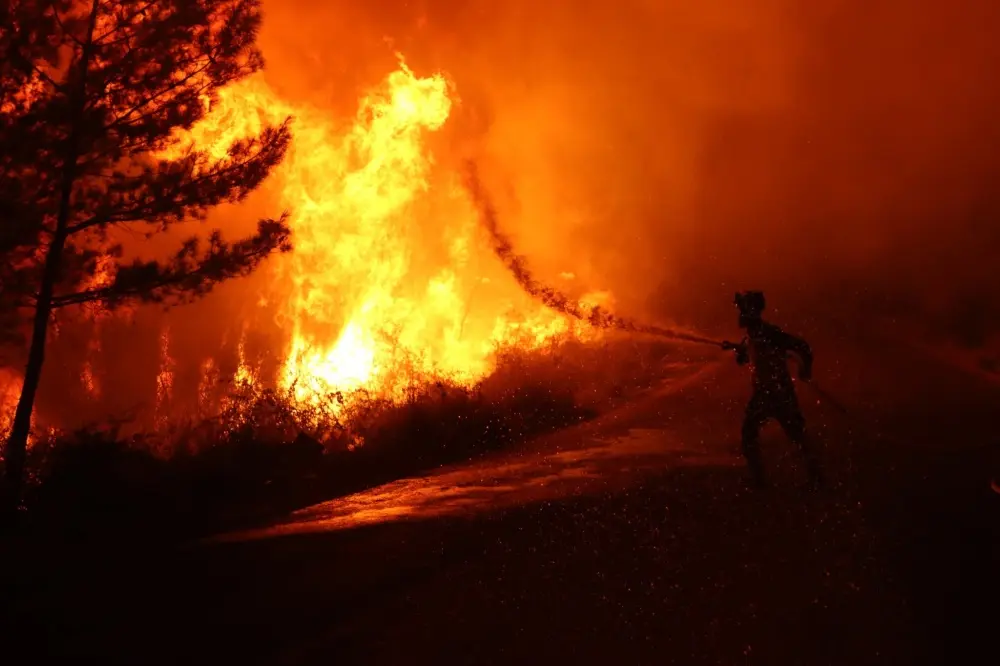 أمطار غزيرة تخمد حرائق غابات رأس البسيط في اللاذقية