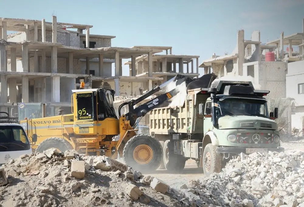 إطلاق مشروع لإزالة أنقاض داريا ودوما بدعم من مركز الملك سلمان للإغاثة