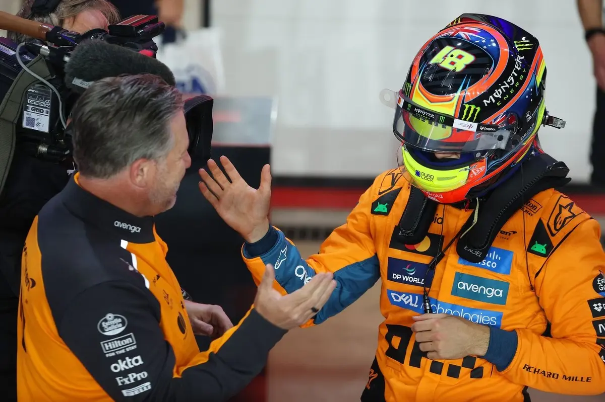 F1 Qatar GP: Oscar Piastri takes sprint race pole from George Russell and Lando Norris