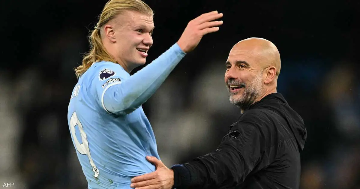 حديث خاص بين غوارديولا وهالاند.. ونصيحة قبل "الهدف 100"