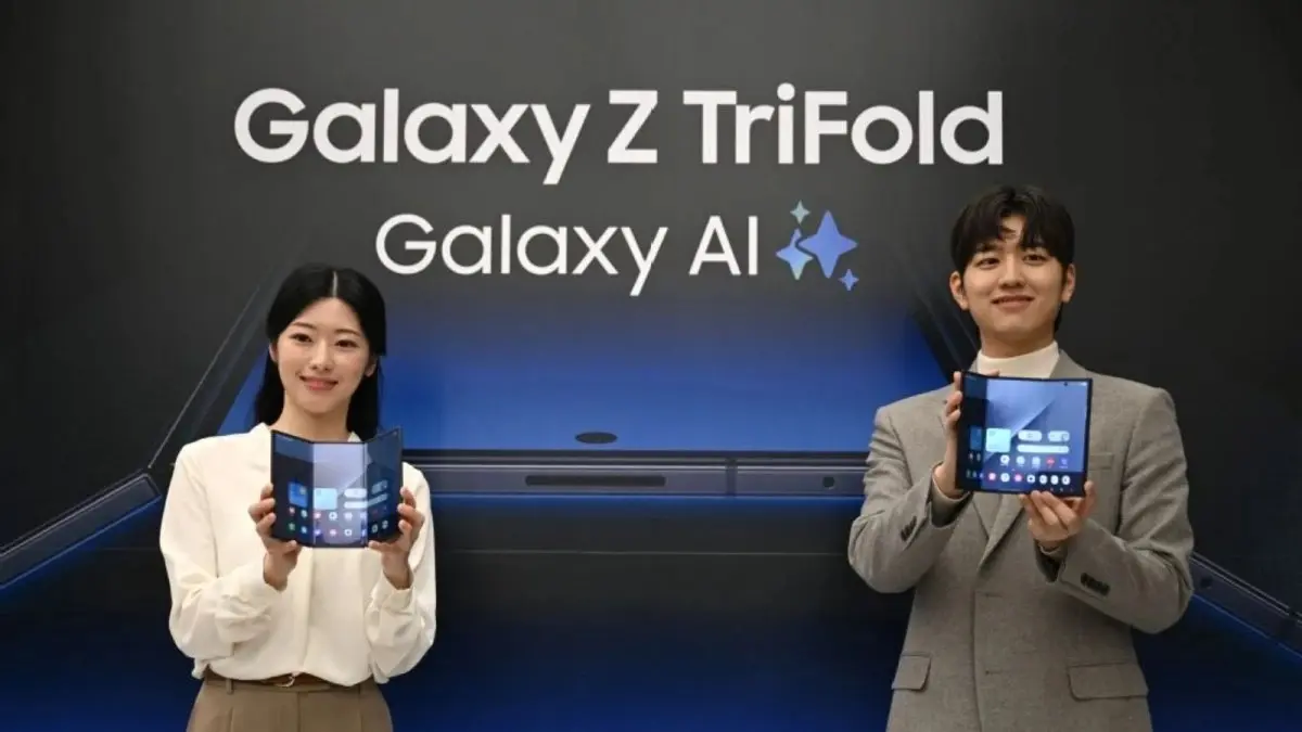 “سامسونج” تكشف عن أول هاتف ثلاثي الطي