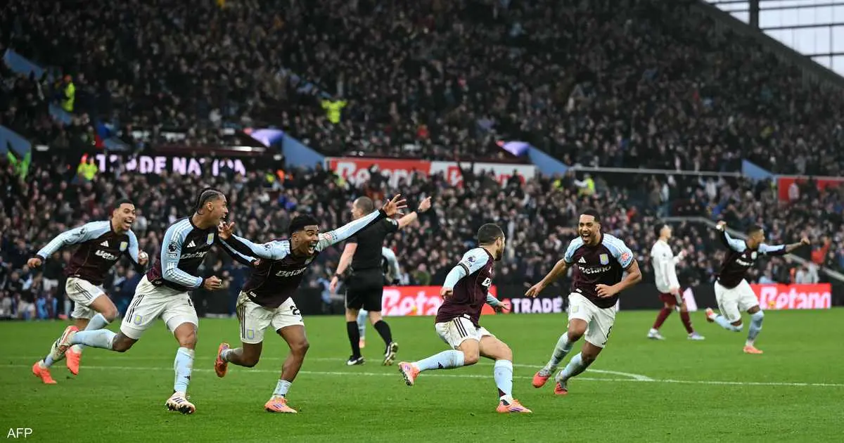 أستون فيلا يسقط أرسنال بثنائية في الدوري الإنجليزي