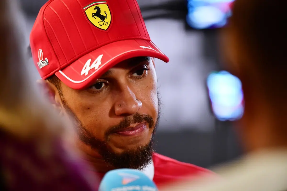 Lewis Hamilton's viral Abu Dhabi hug labelled "healing moment" as brutal Ferrari season nears end