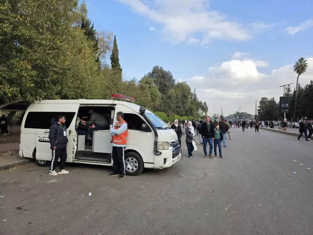 وزارة الصحة: وفاة شاب وإسعاف 265 حالة خلال احتفالات التحرير في دمشق